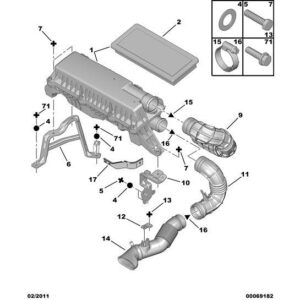 Citroen Nemo 2008-2015 Petrol Air Union Support
