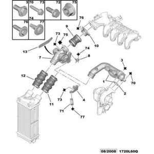 Citroen C4 2008-2010 Intake O-Ring Seal