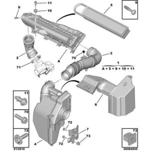 Citroen C4 2010-2013 Petrol Air Filter Screw