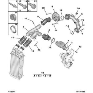 Citroen DS4 2010-2021 Diesel Turbo Noise Reducer