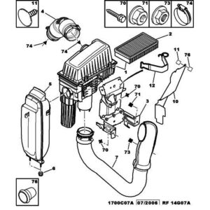Citroen C8 2002-2008 Petrol Air Filter