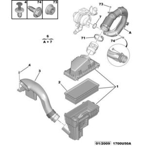 Citroen C5 2008-2021 Diesel Air Filter
