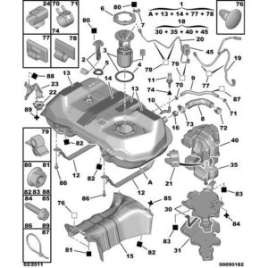 Citroen C-Crosser 2007-2012 Diesel Fuel Additive Cover