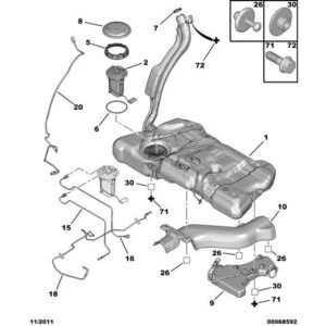 Citroen C5 2008-2021 Diesel Pef Additive Reservoir