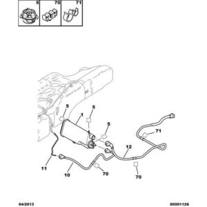 Citroen Berlingo 2006-2008 Petrol Petrol Vapours Absrbr Support