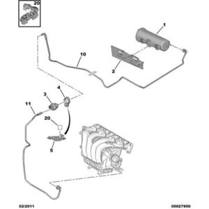 Citroen C8 2002-2008 Petrol Ess Vapor Absorber