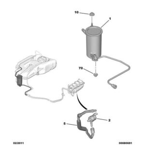 Citroen DS3 2010-2022 Petrol Ess Vapor Absorber
