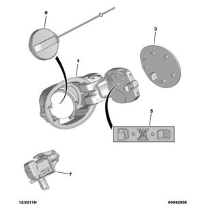 Citroen C6 2005-2012 Diesel Tank Filler Housing