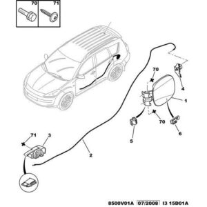 Citroen C-Crosser 2007-2012 Diesel Fuel-Trap Control Lever