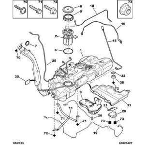 Citroen C5 2004-2008 Diesel Addit Supply Pipe