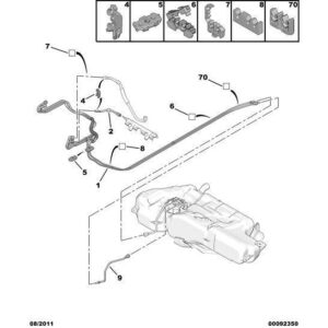 Citroen C4 2008-2010 Petrol Fuel Feed Pipe
