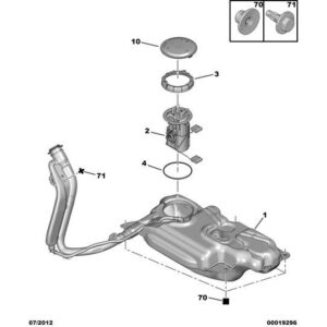 Citroen C2 2007-2009 Petrol Gauge Without Pump
