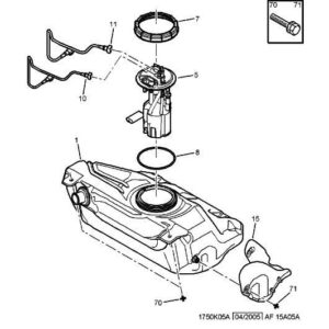 Citroen C1 2005-2009 Diesel Fuel Feed Pipe