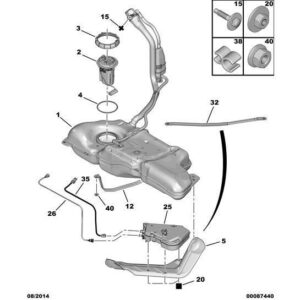 Citroen DS4 2010-2021 Diesel Fuel Tank Strap