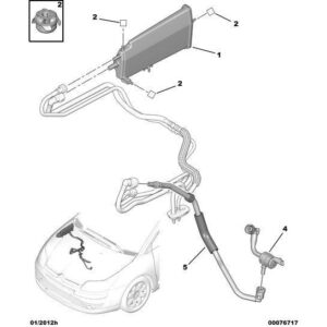 Citroen C4 2010-2013 Petrol Fuel Vapor Recycling Union