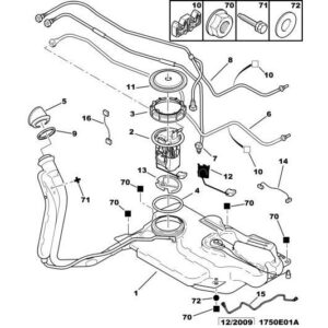 Citroen C3 2002-2005 Petrol Pipe Fastener Clip