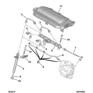 Citroen Dispatch 2016-2020 Diesel Injection Pump Outlet Pipe