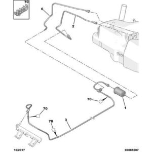Citroen Berlingo 2006-2008 Petrol Fuel Return Pipe