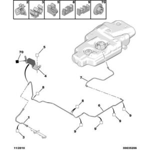 Citroen C8 2002-2008 Petrol Fuel Feed Joint