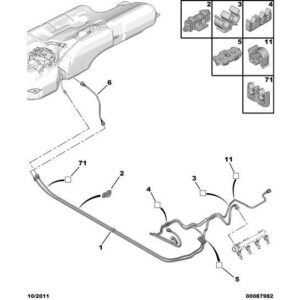 Citroen C4 2008-2010 Petrol Dual Fuel Line