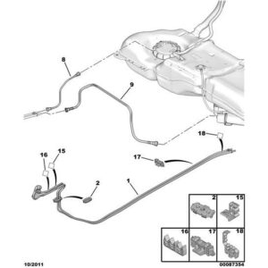 Citroen C4 2010-2013 Petrol Dual Fuel Line