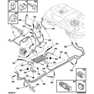 Citroen C-Crosser 2007-2012 Diesel Fuel Pipe