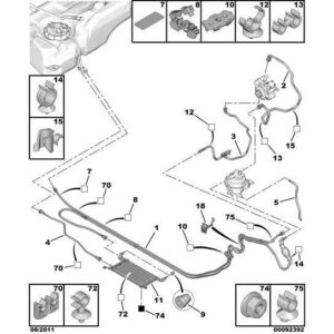 Citroen C4 2008-2010 Diesel Fuel Feed Pipe