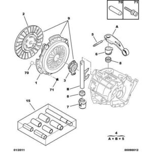 Citroen DS4 2010-2021 Diesel Centring Device Applics Psa