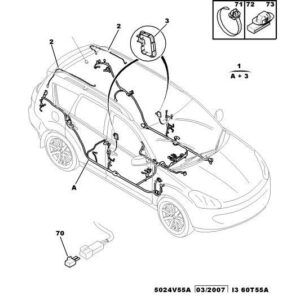 Citroen C-Crosser 2007-2012 Diesel Airbag Harness Left