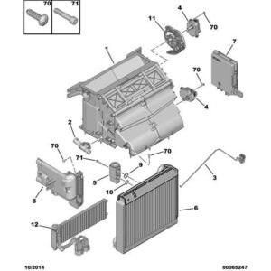 Citroen C-Crosser 2007-2012 Diesel Air Conditioning Control Unit