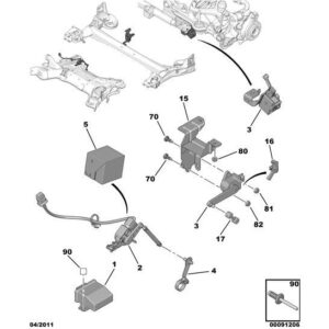 Citroen DS5 2011-2021 Petrol Headlight Auto-Adjustment Unit