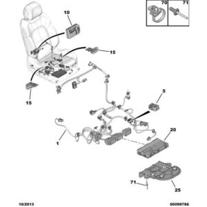 Citroen DS5 2011-2021 Petrol Seat Harness