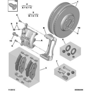 Citroen Dispatch 2007-2011 Diesel Brake Caliper Cylinder Right