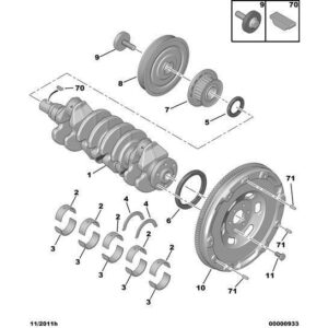 Citroen C4 2008-2010 Diesel Crankshaft Seal