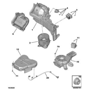 Citroen C5 Air Cross 2018-2021 Petrol Heater Air Puller