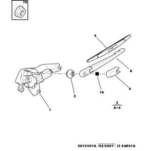 Citroen C-Crosser 2007-2012 Diesel Rear Window Wiper Motor