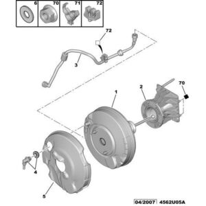 Citroen C5 2004-2008 Petrol Brake Amplifier