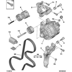 Citroen Dispatch 2007-2011 Diesel Ancillary Belt Roller Kit