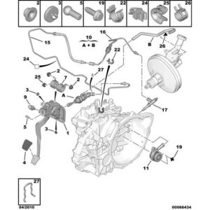Citroen C-Crosser 2007-2012 Diesel Clutch Slave Cylinder Stop