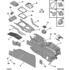 Citroen DS5 2011-2021 Petrol Gearshift Lever Gaiter