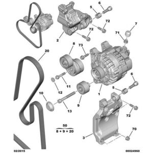 Citroen C5 2004-2008 Diesel Retractor Roller