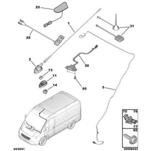 Citroen Relay 2006-2019 Diesel Aerial Cable