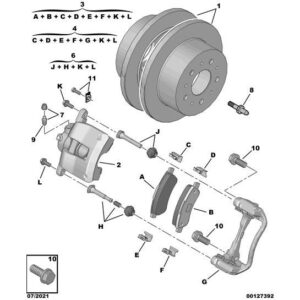 Citroen Relay 2006-2019 Diesel Brake Caliper Yoke Left