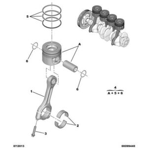 Citroen C4 2018-2020 Set Of 3 Piston Ring