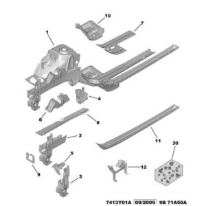 Citroen Berlingo 2012-2015 Diesel Front Bumper Fixings