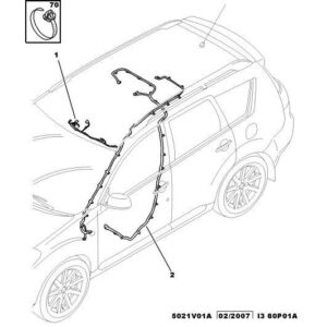 Citroen C-Crosser 2007-2012 Diesel Interior Lamp Harness