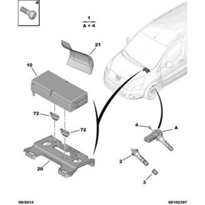 Citroen Berlingo 2015-2018 Diesel Under Inflation Receiver