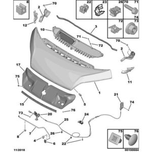 Citroen Relay 2006-2019 Diesel Bonnet Stop