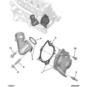 Citroen Dispatch 2016-2020 Diesel Water Pump
