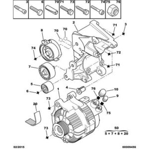 Citroen Dispatch 1994-2006 Diesel Retractor Roller